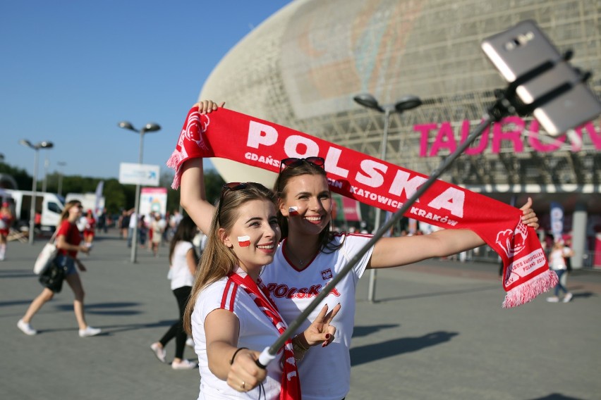 Kibice na meczu Polska-Słowenia