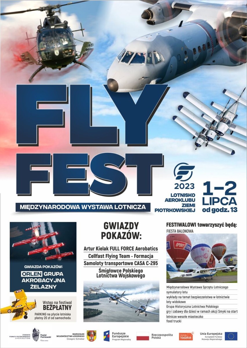 Międzynarodowa Wystawa Lotnicza Fly Fest w Piotrkowie