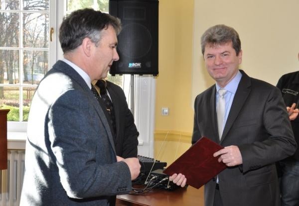 Andrzej Sapiński - dyrektor lęborskiego szpitala, który zajął I miejsca w Województwie Pomorskim, a także VII miejsca w skali kraju w Rankingu "Bezpieczny Szpital" 2012.