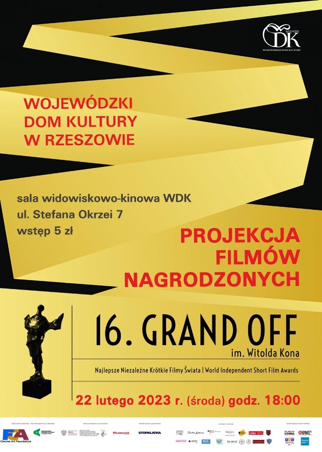 Festiwal Grand OFF to najważniejsza inicjatywa promująca kino niezależne w Polsce i jedna, z najważniejszych tego typu inicjatyw na świecie.