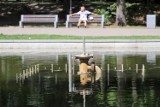 Dlaczego nie działa fontanna w parku Planty? Trwa naprawa [ZDJĘCIA]