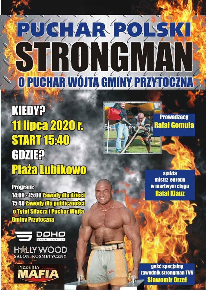 Strongmani w Lubikowie. Będzie wyciskanie ciężarów, podnoszenia aut i przeciąganie traktorów