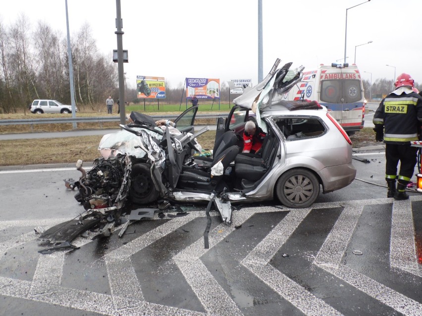 Na obwodnicy Lubartowa zderzyły się trzy samochody