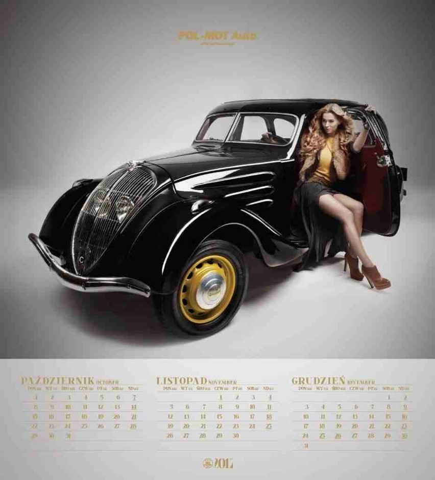 Kalendarz z pięknością z Malborka. Miss Polonia i zabytkowe auta