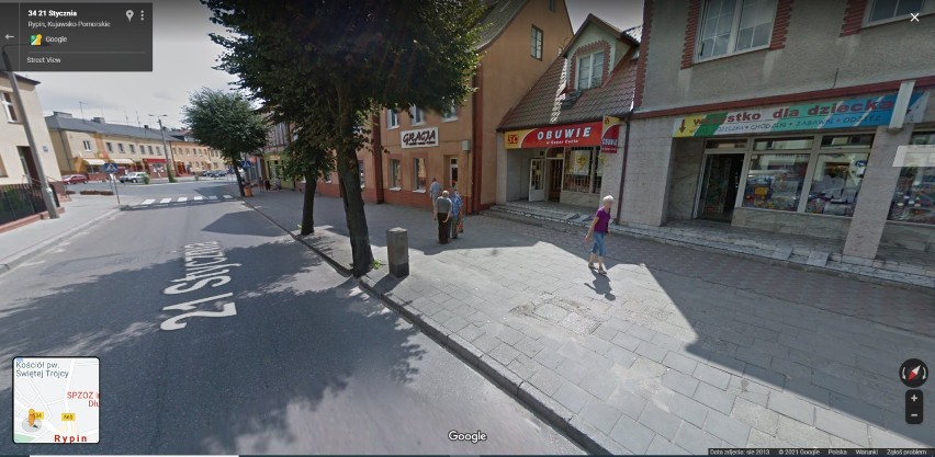 Mieszkańcy Rypina w Google Street View. Rozpoznajesz kogoś na zdjęciach?
