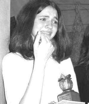 Kasia Poczebut, laureatka festiwalu, popłakała się ze szczęścia. Fot. archiwum