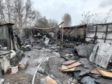 Spłonął garaż w miejscowości Biele w gminie Sompolno