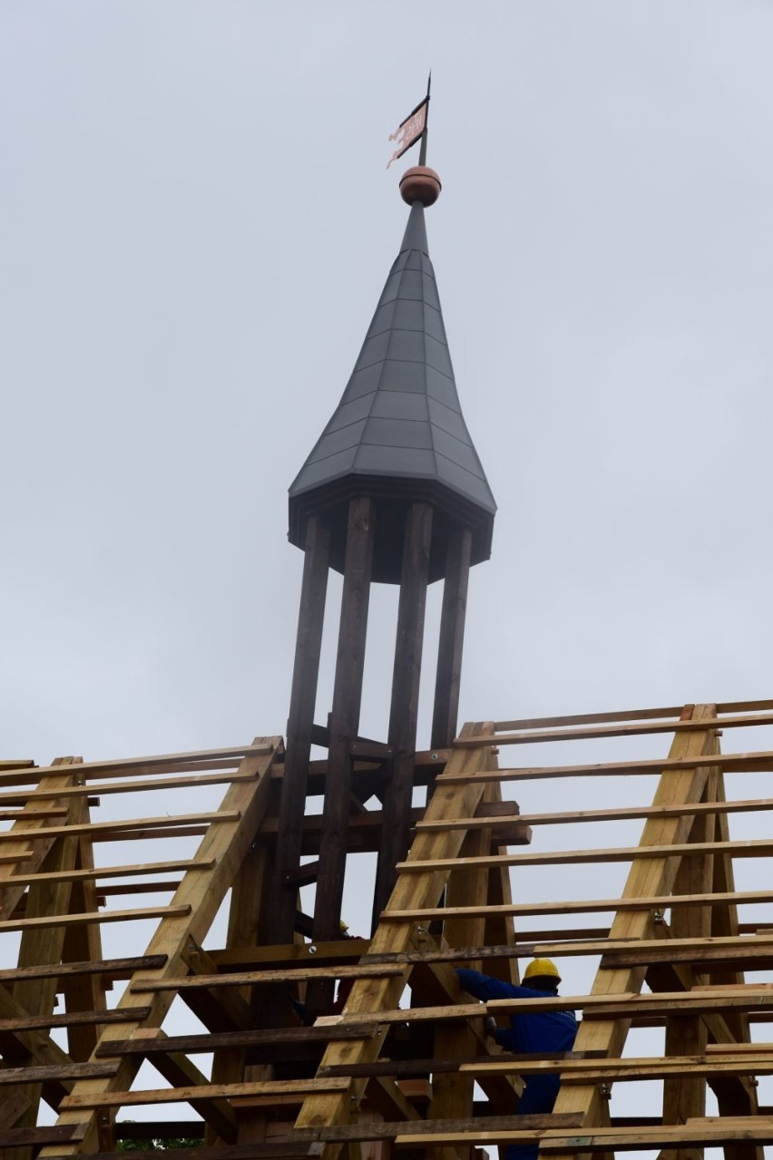Odbudowa kościoła św. Barbary w Orłowie. Zdjęcia z remontu świątyni