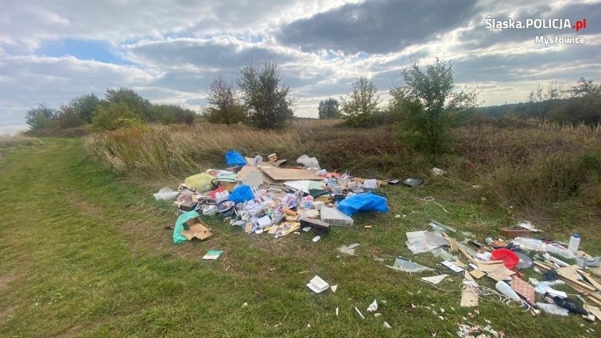 Mieszkaniec Katowic porzucił w Mysłowicach mnóstwo odpadów...