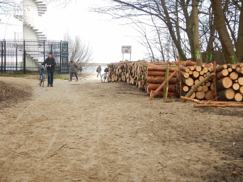 Zobaczcie, jak wyglądają okolice "Białego Wiatraka" w Świnoujściu po wycięciu drzew. Urząd Morski tłumaczy, że była konieczna.