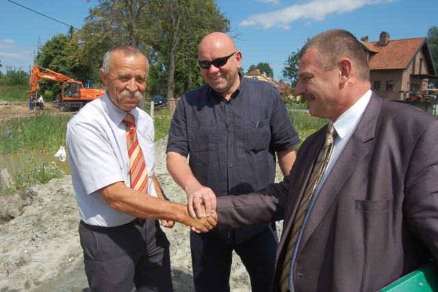 Antoni Fila, Leszek Sarnowski i Wojciech Cymerys na ul. Kochanowskiego