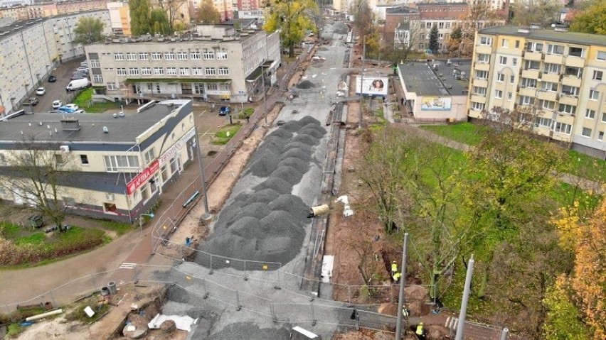 Remont torów na gdańskich Stogach - listopad 2019