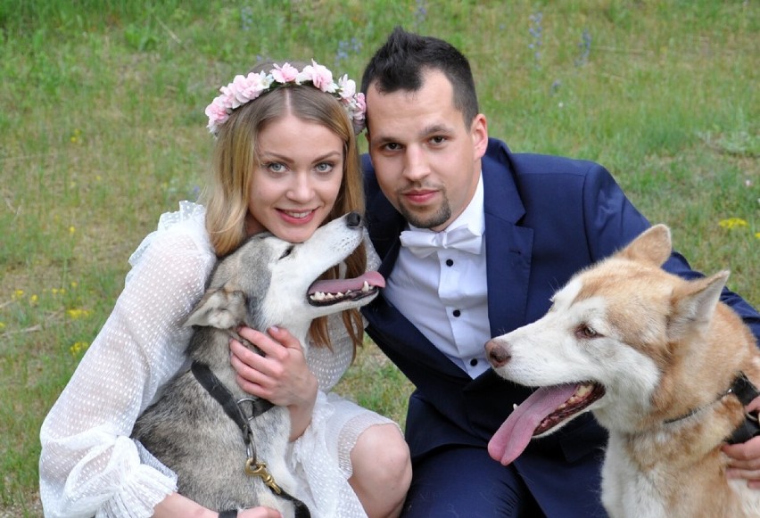 Natalia i Krystian Rakocy z Mieściska w programie Dzień Dobry TVN. Para opowiadała o swojej pasji do psów 