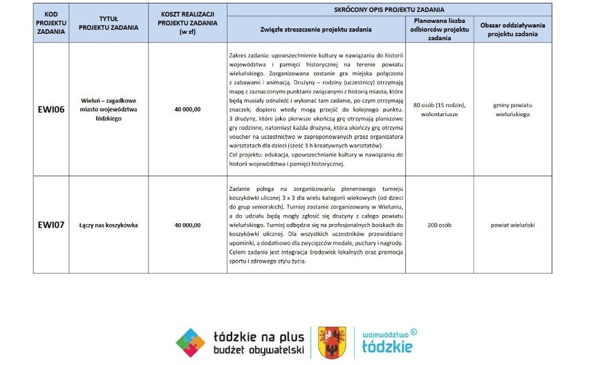 Budżet Obywatelski „Łódzkie na plus”. Głosowanie do 30 czerwca. W powiecie wieluńskim zgłoszonych zostało siedem inicjatyw 