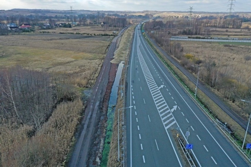Liczący 7-kilometrów odcinek DK1 w Dąbrowie Górniczej...