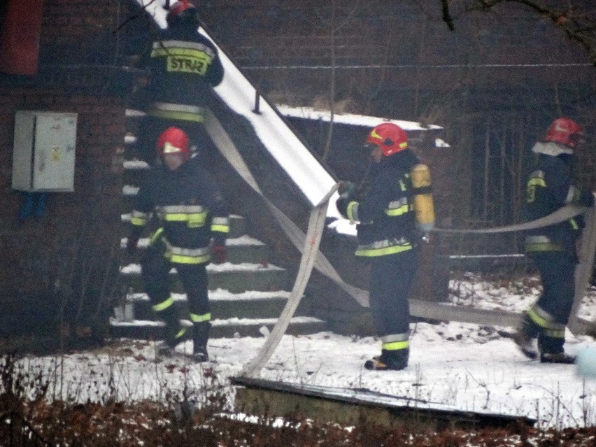 Pożar w starym szpitalu na Bema w Raciborzu