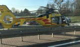 Na DK1 w Goczałkowicach ford focus potrącił kobietę. Ranną zabrał helikopter LPR