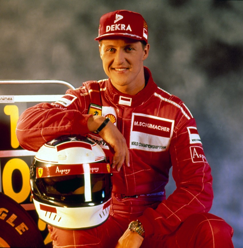 Niemiecki kierowca wyścigowy Michael Schumacher był przez...