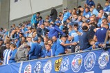 Fani niebieskich gorąco dopingowali Ruchu Chorzów, ale to nie wystarczyło. ZDJĘCIA KIBICÓW na meczu z Rakowem