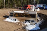 20 osób w szpitalu po wypadku busa