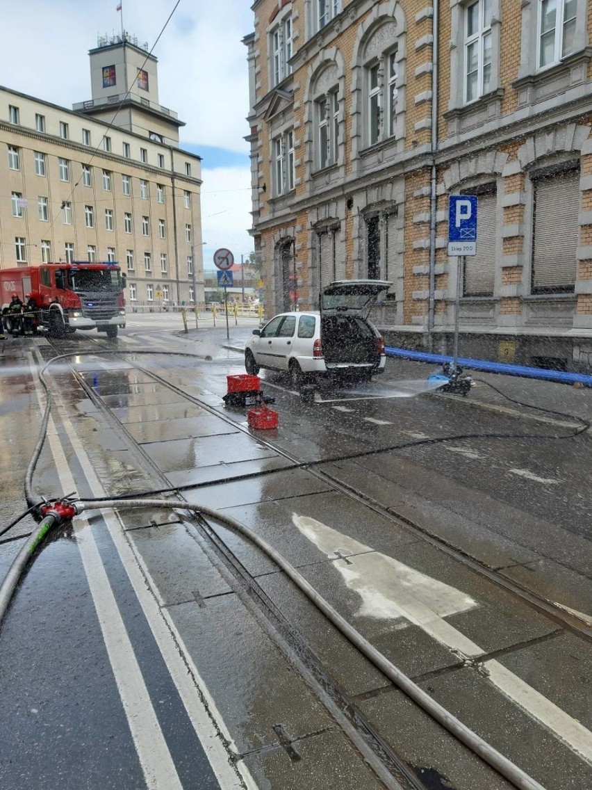 Akcja na ulicy Powstańców 1 w Chorzowie