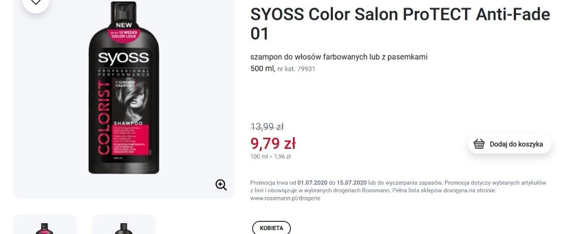 SYOSS Color Salon ProTECT Anti-Fade 01
szampon do włosów...