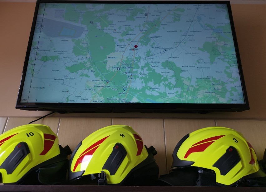 Telewizor w remizie usprawni działania strażaków. OSP Kamieńsk bierze udział w projekcie E-Remiza TV