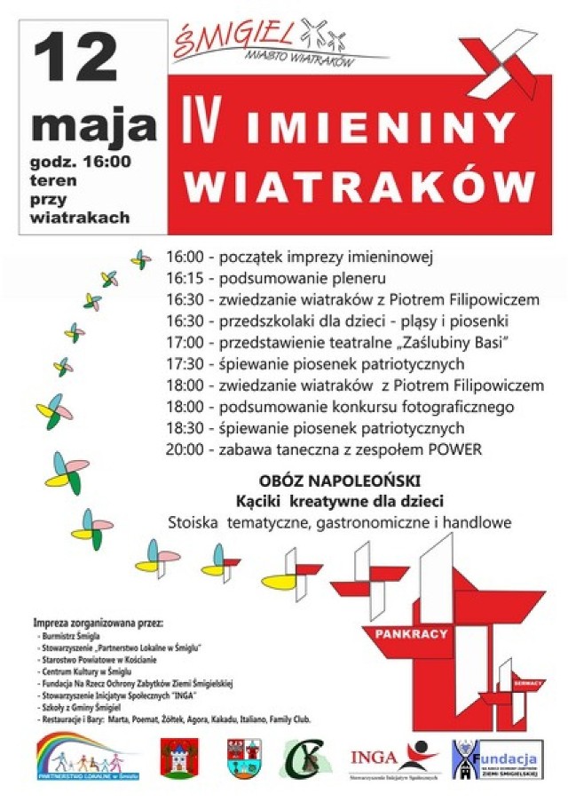 Imieniny wiatraków w Śmiglu już 12 maja