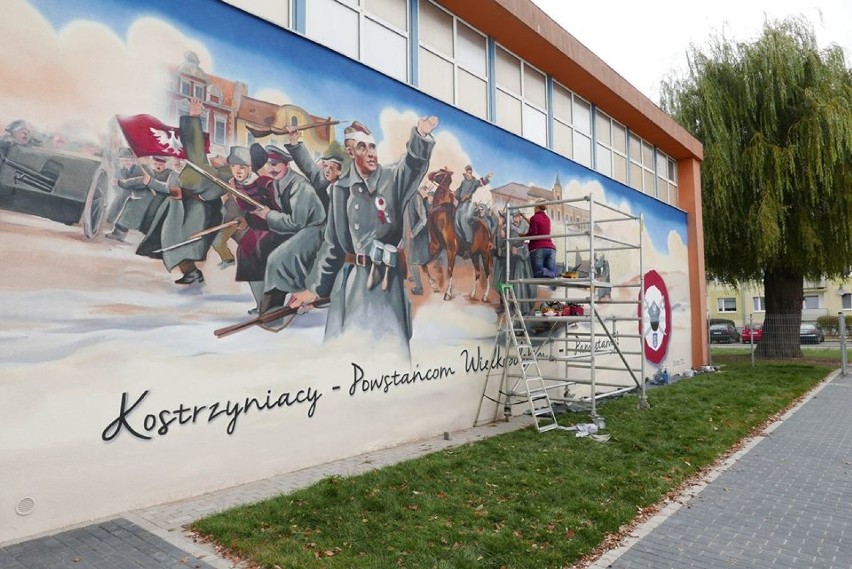 Przy Szkole Podstawowej numer 1 w Kostrzynie powstaje mural...