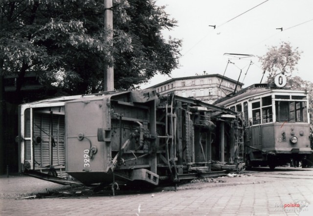 Wrocław, 1966 r.
Wypadek tramwaju linii 0 przy wjeździe na pl. Staszica