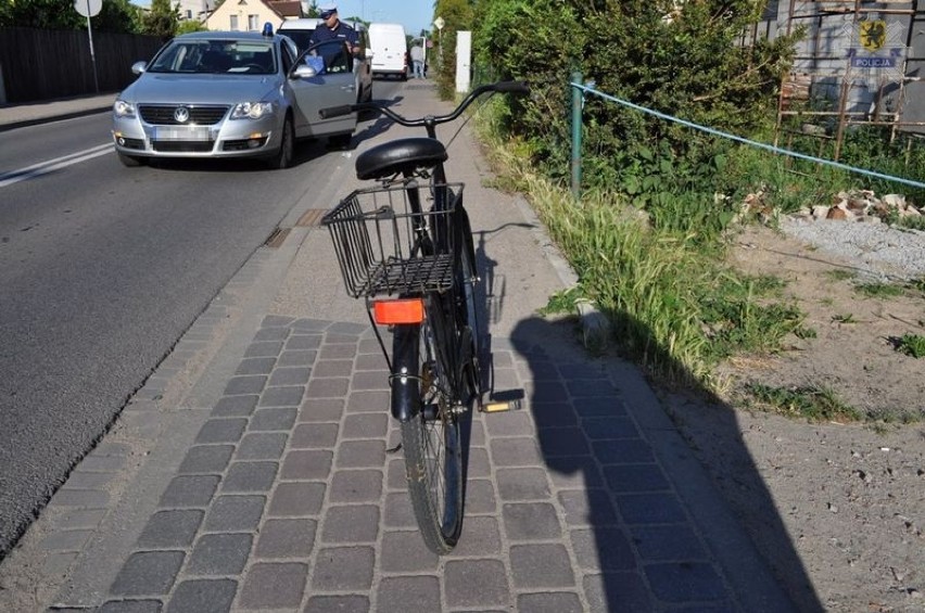 Pruszcz Gdański: Wypadek z udziałem nietrzeźwego rowerzysty