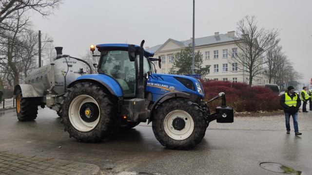 Protest rolników w Piotrkowie