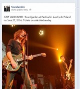 Wpadka Soundgarden: Napisali na Facebooku, że zagrają w Auschwitz