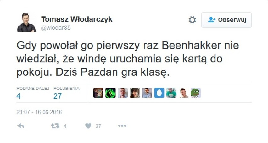 Tomasz Włodarczyk - dziennikarz Przeglądu Sportowego

Czytaj...