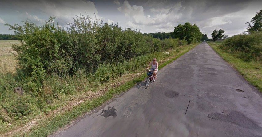 Gmina Czermin w Google Street View