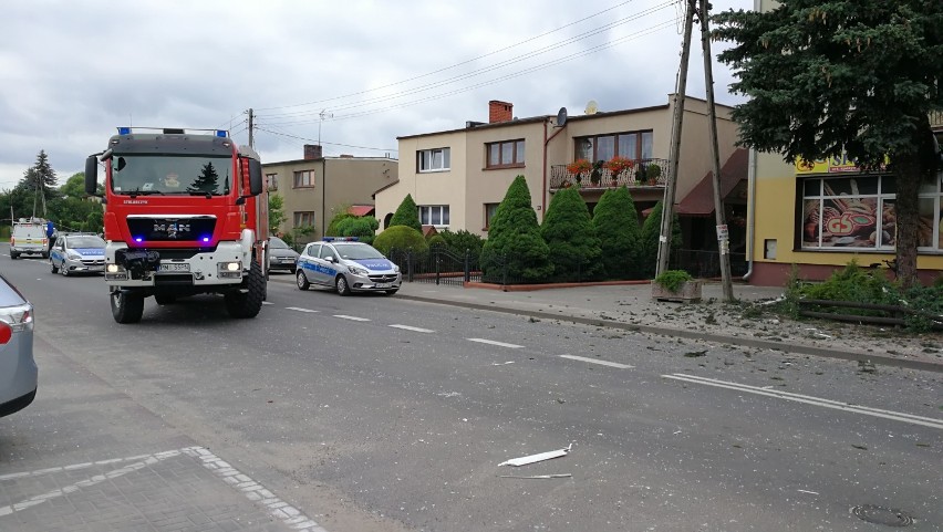 Wybuch gazu w Sierakowie - dwie osoby trafiły do szpitala,...