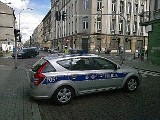 Zamknięta Piotrkowska - wizja lokalna na miejscu zderzenia radiowozu z BMW