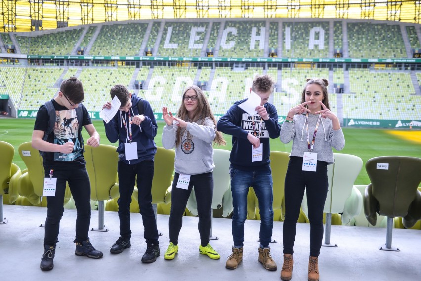 Lekcja przedsiębiorczości na stadionie w Gdańsku [ZDJĘCIA]