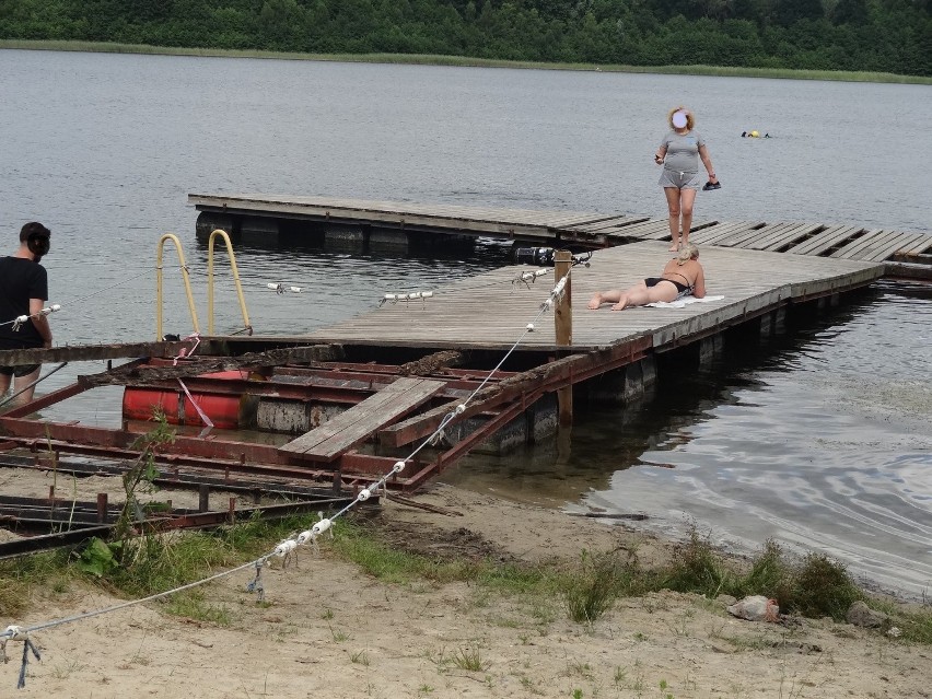 Tak, tak. To plaża na ośrodku ,,Archimedes'' na Głębokim.