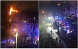 Groźny pożar w Sylwestra 2021 na balkonie we Włocławku! [zdjęcia, wideo]