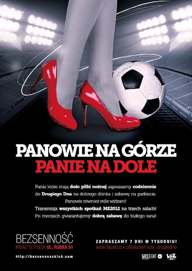 Panowie na górze, Panie na dole - czyli Euro 2012 w Bezsenności