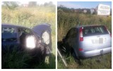 Zderzenie dwóch samochodów w Szpetalu Górnym. Auta wpadły do rowu [wideo, zdjęcia]