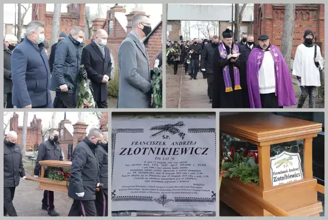 Pogrzeb Franciszka Złotnikiewicza na cmentarzu przy al. Chopina we Włocławku.