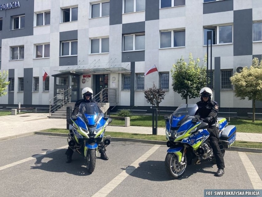 Koneccy policjanci mają dwa nowe motocykle BMW. Mają być postrachem dla piratów drogowych