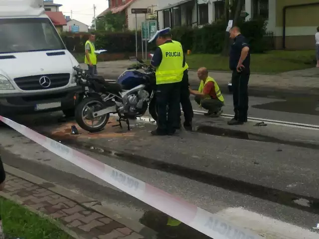 Kurów: Motocyklista ranny w wypadku