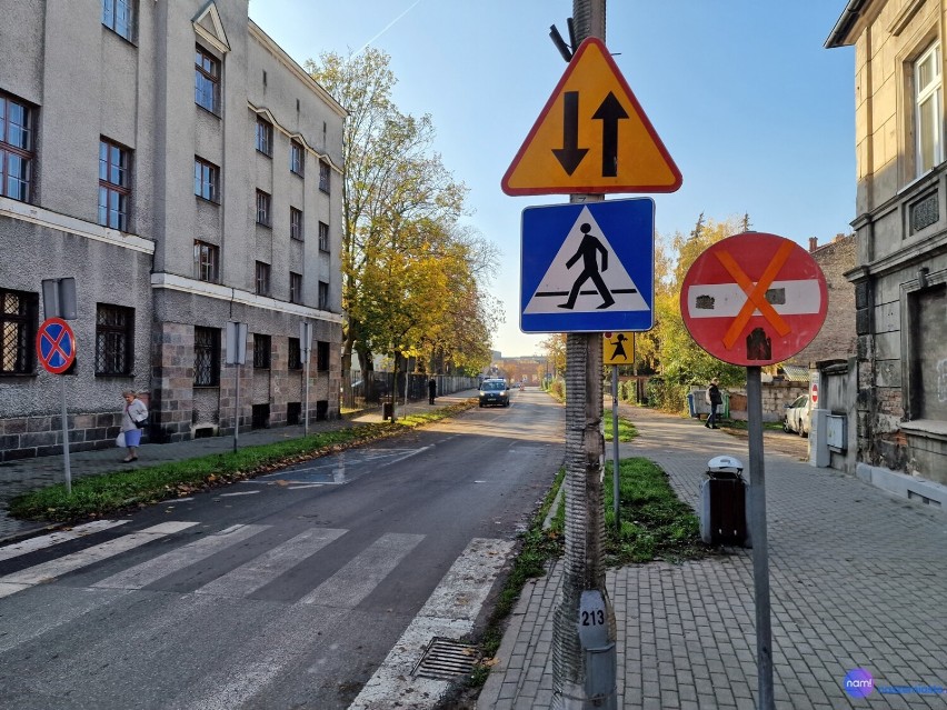 Ulica Mickiewicza we Włocławku tymczasowo jest dwukierunkowa