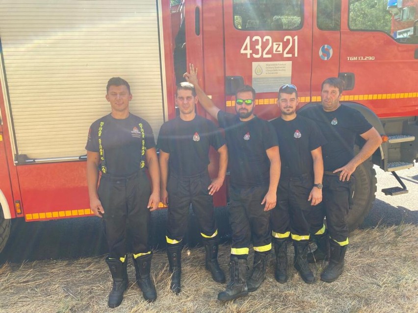 Cali i zdrowi wrócili goleniowscy strażacy z gaszenia pożaru lasu we Francji 