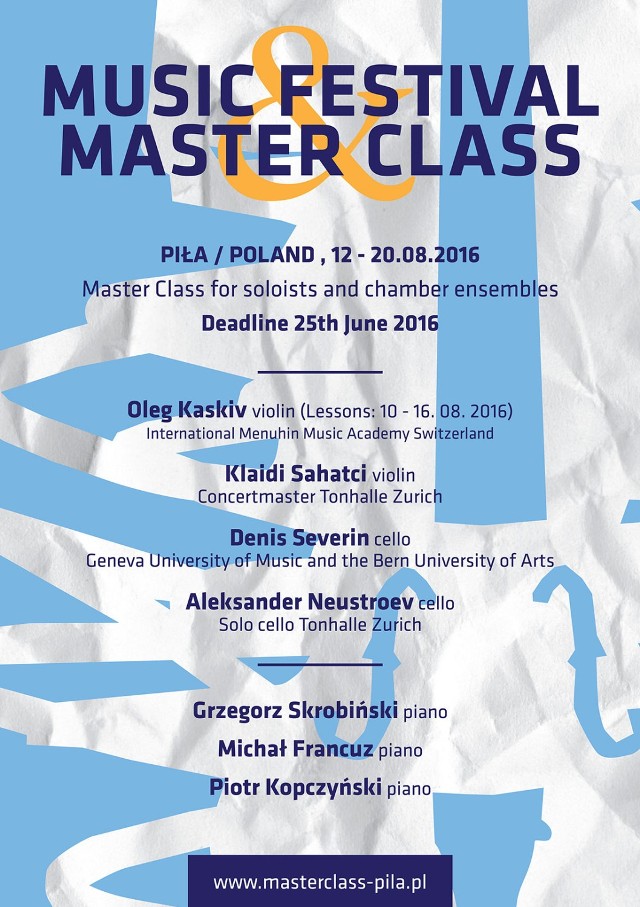 Master Class - program