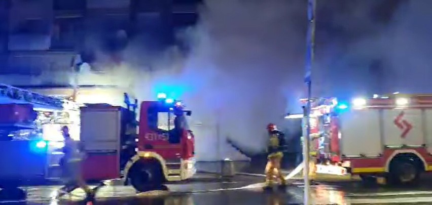 Pożar w Gdyni, ul. Żołnierzy 1 AWP