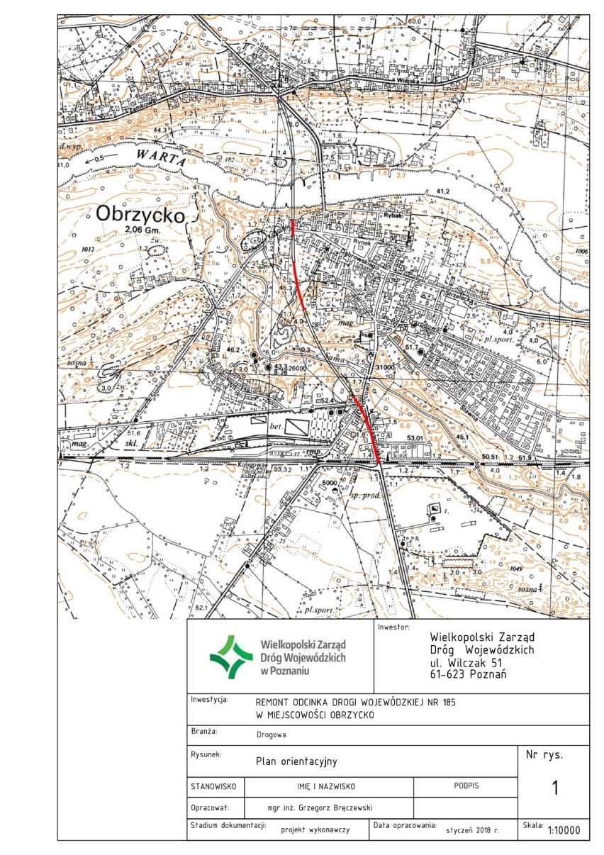 Jeszcze w tym roku wyremontują kolejny odcinek drogi wojewódzkiej w Obrzycku